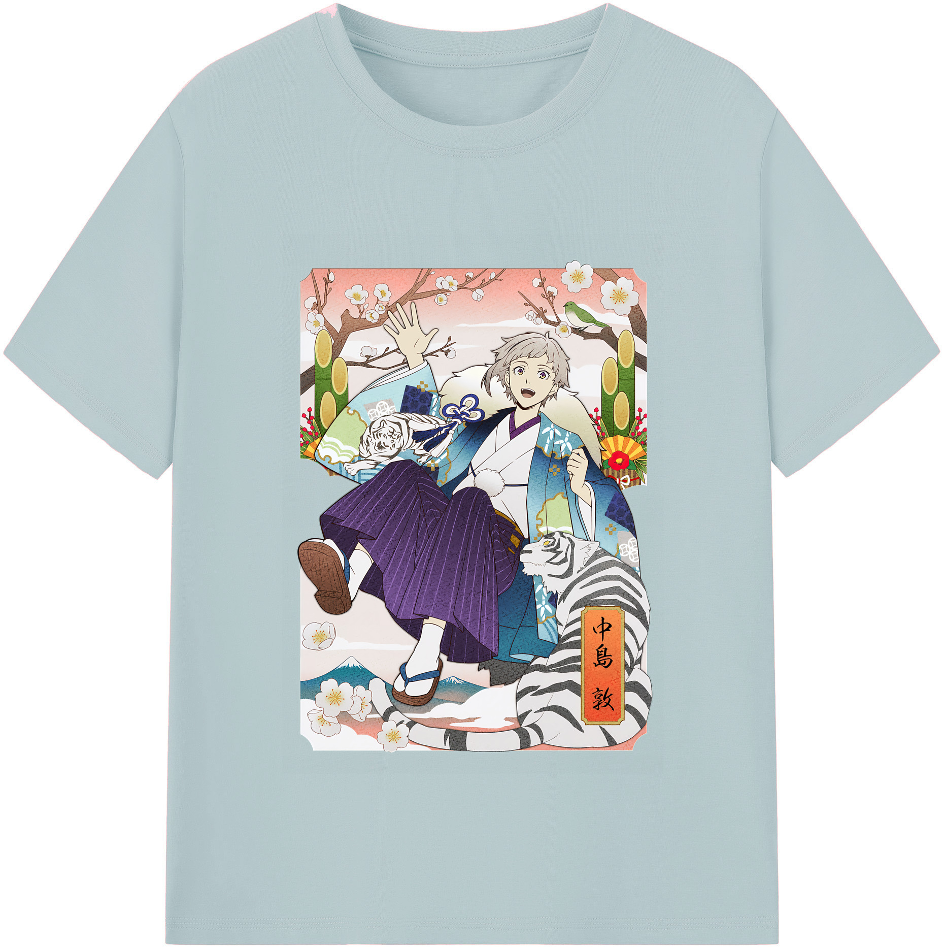 （画像用） 文豪ストレイドッグス Bungo Stray Dogs 綿100％半袖Tシャツ（フロントプリント）